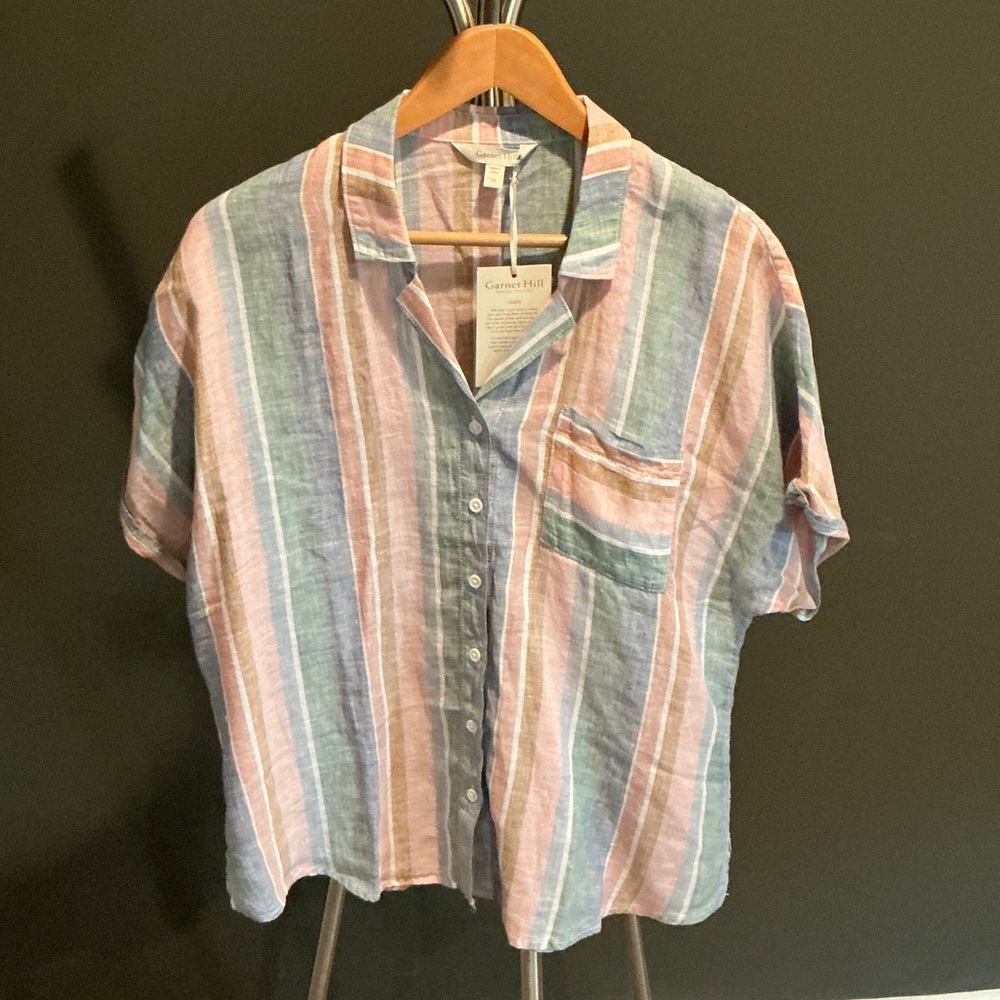 Linen Women’s Striped Shirt